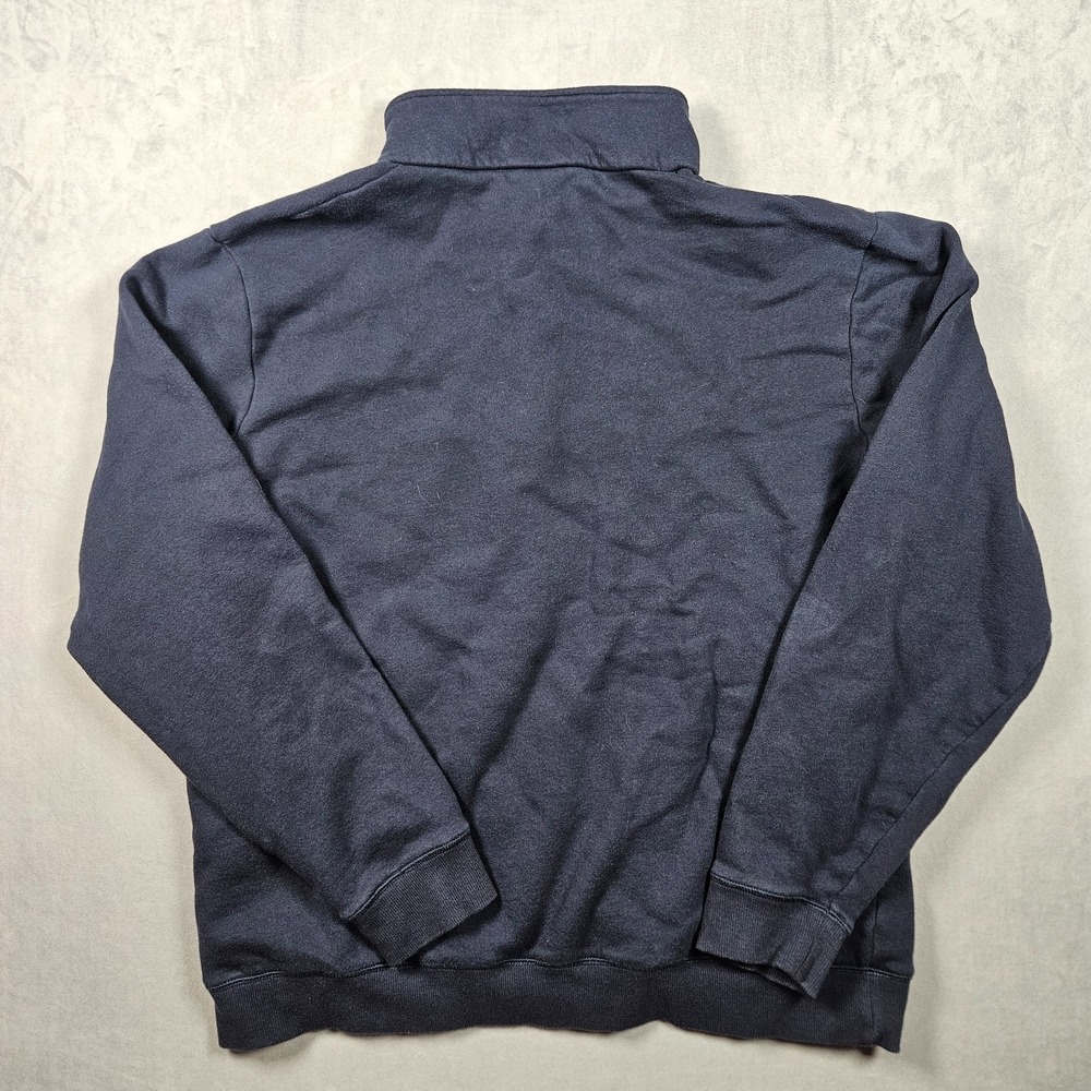 Helly Hansen Sweatshirt Mens 2XL Blue‎ Work Wear 1/4 Zip Fleece Lined Logo - Picture 4 of 10